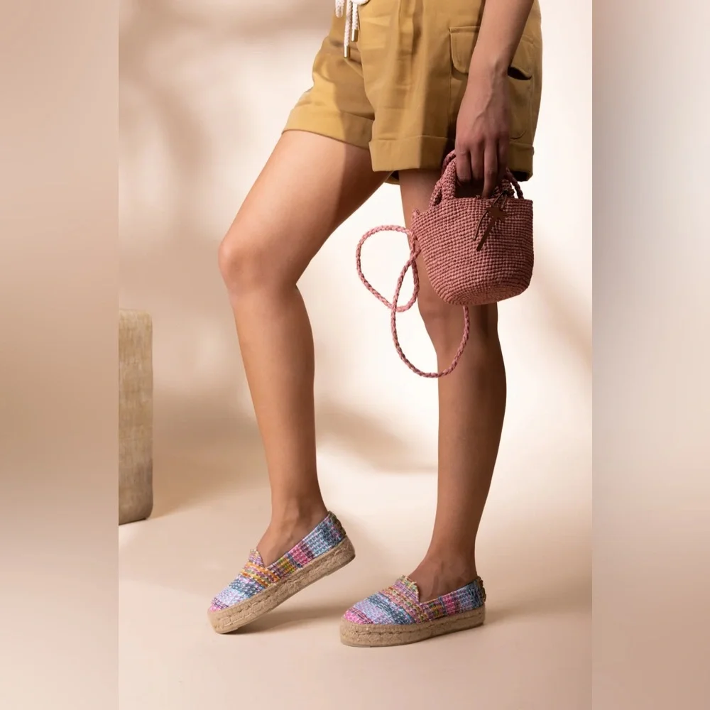 Manebi Raffia Jute Mix Double Sole Espadrilles 💞✨